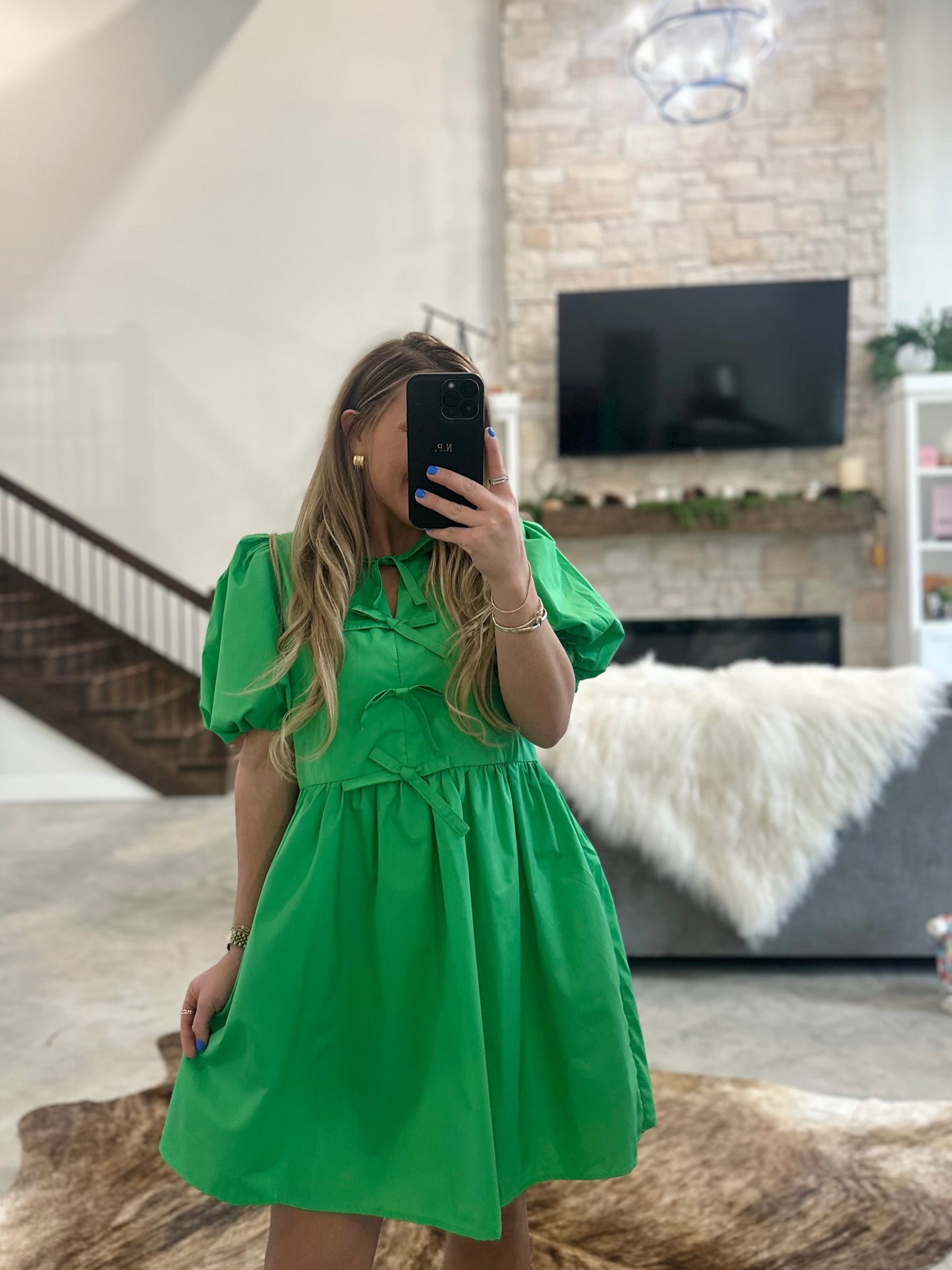 YOUR FAV GREEN BOW DRESS