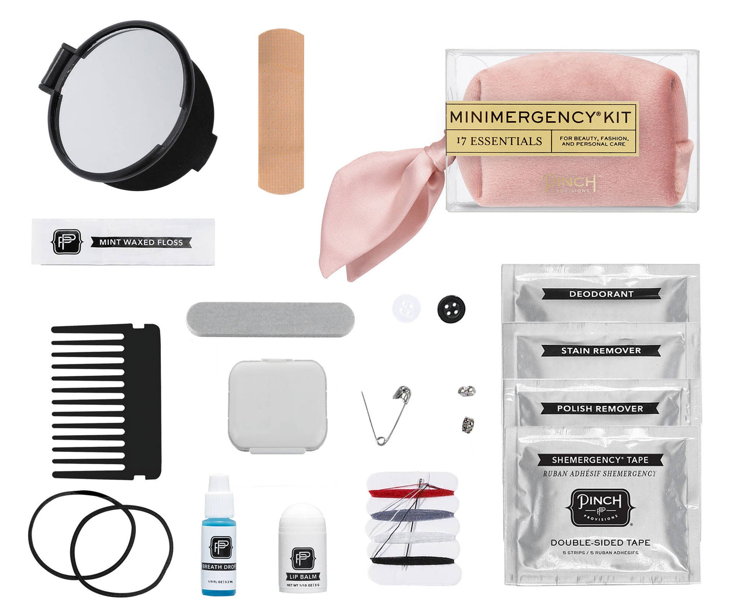 Blush Velvet Scarf Minimergency Kit