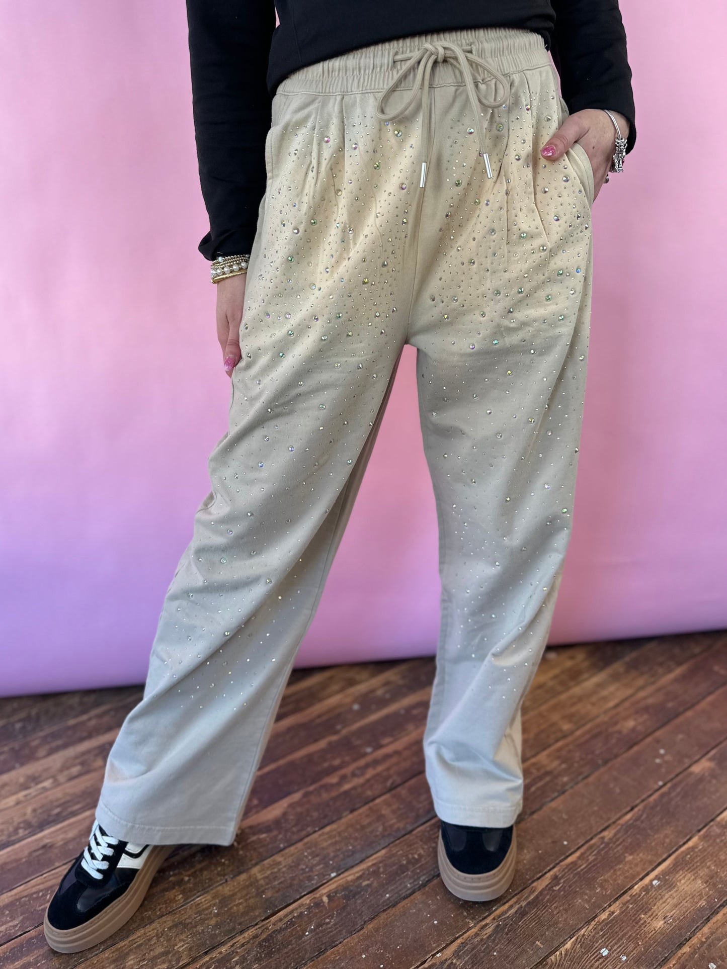 RHINESTONE LOUNGE PANT