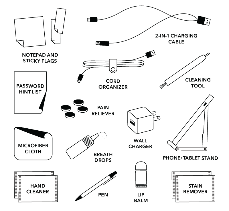 Cognac Work from Anywhere Kit