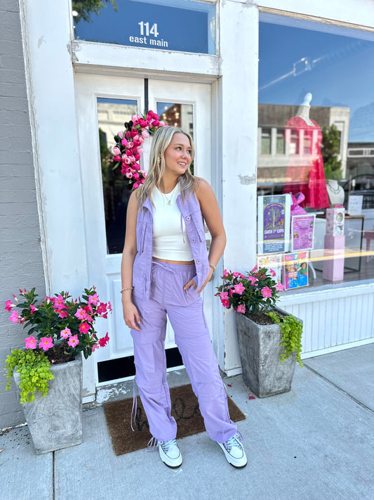 LILAC SUMMER WINDBREAKER SET