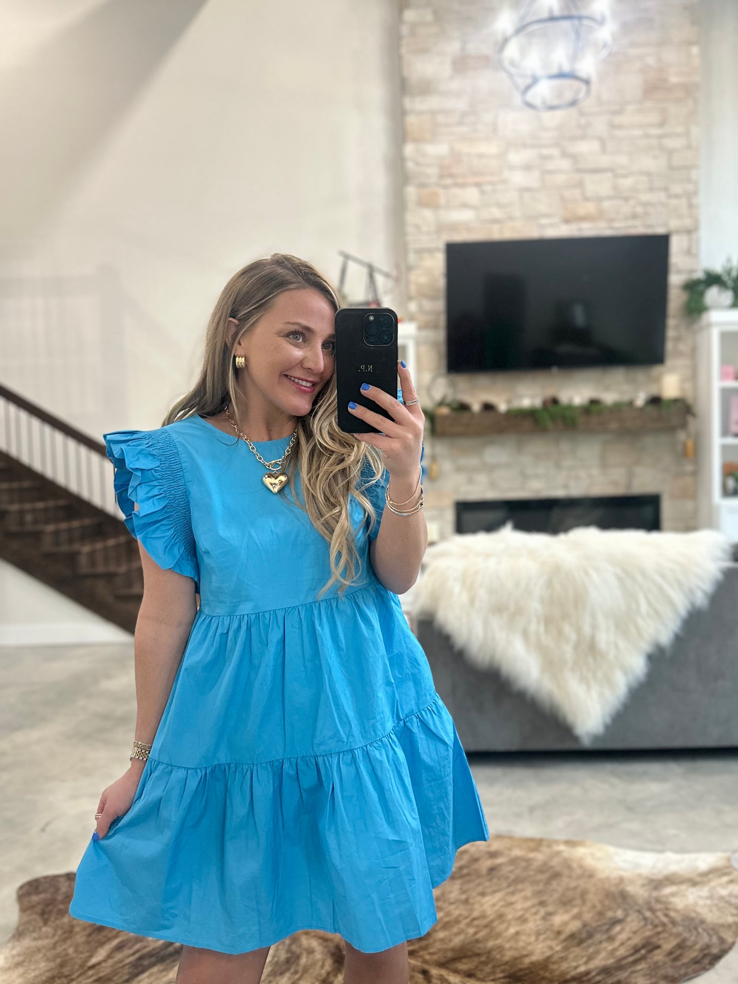 EVERYDAY TURQUOISE DRESS