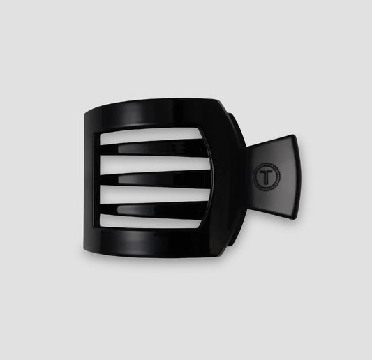 JET BLACK SMALL FLAT SQUARE CLIP