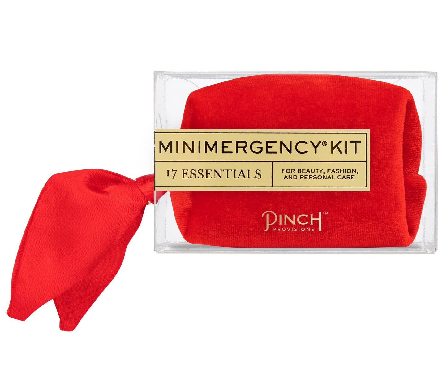 Velvet Scarf Minimergency Kit Poppy Red