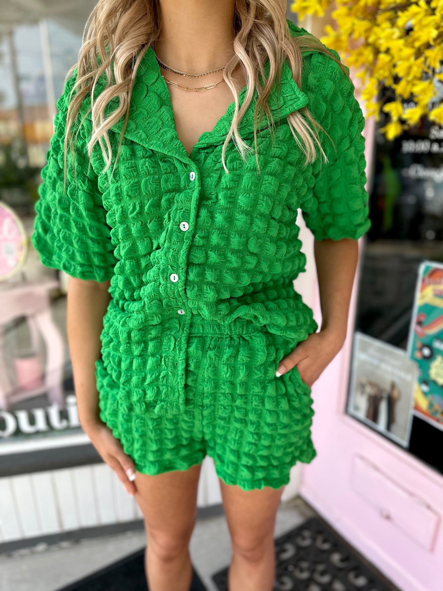 GREEN 90s BABE SET